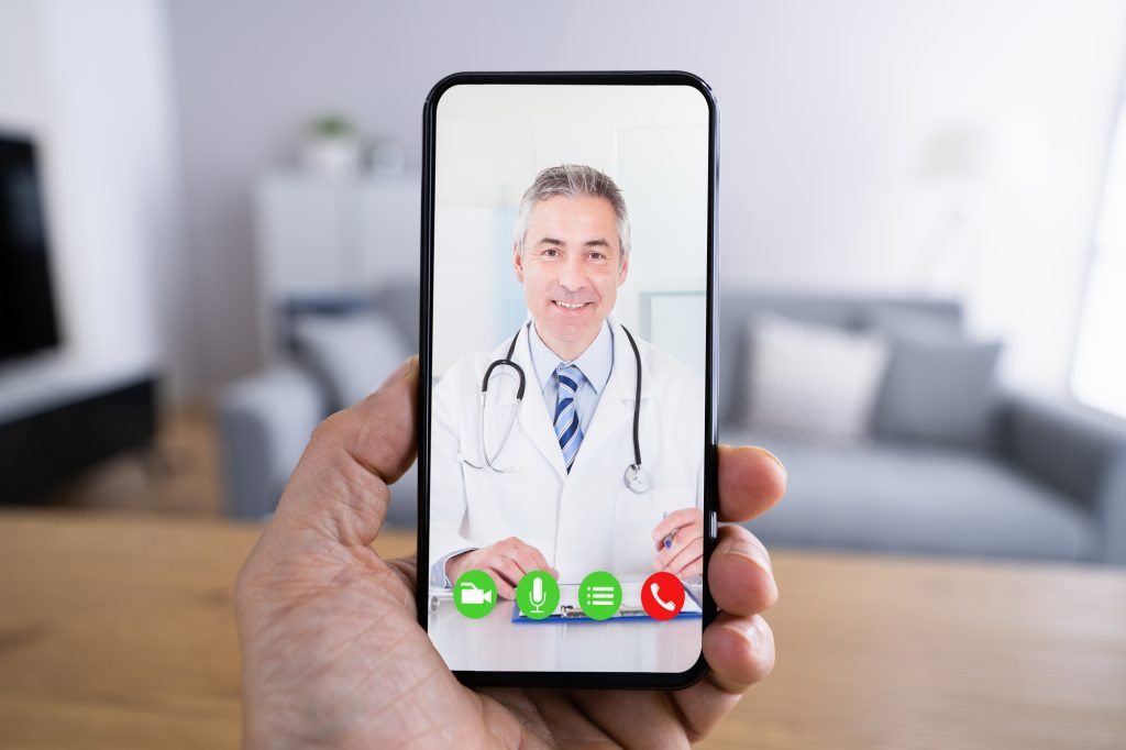 Online Medical Doctor Video Chat And Webcast On Smartphone