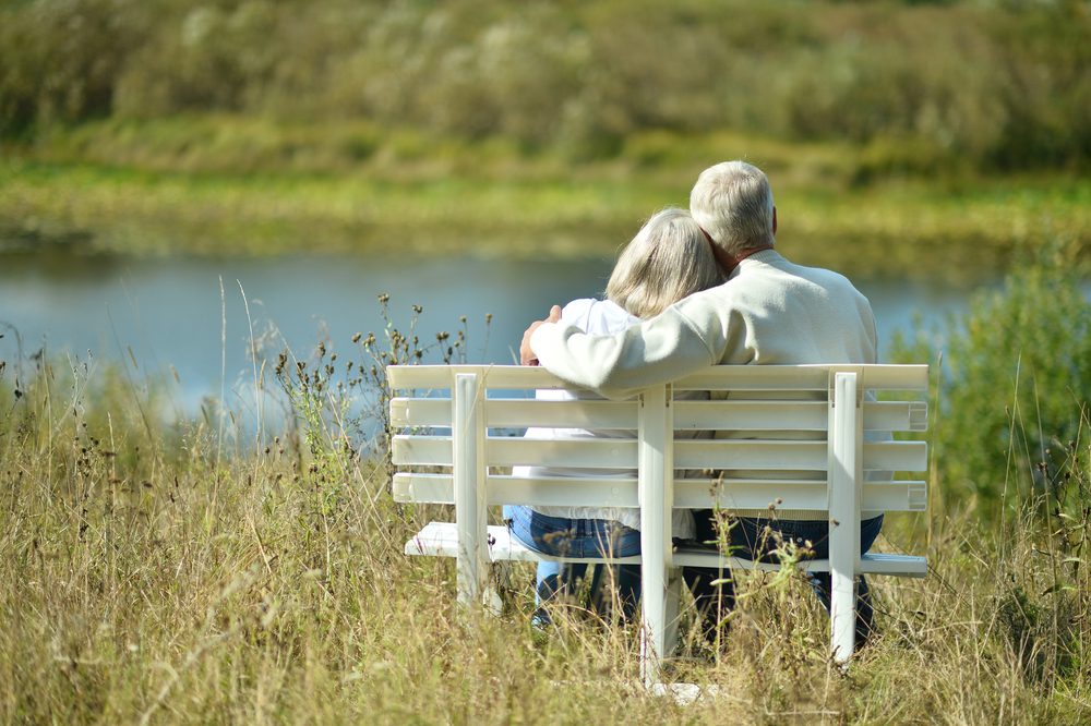 elderly couple by a river in manchester NJ